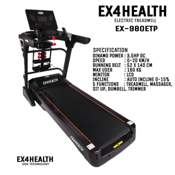 ELECTRIC TREADMILL EX4HEALTH EX-980ETP