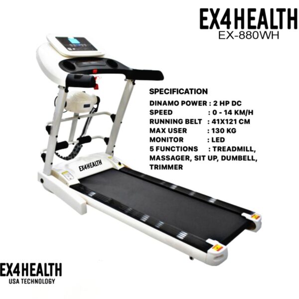 Treadmill EX4HEALTH EX-880 WH
