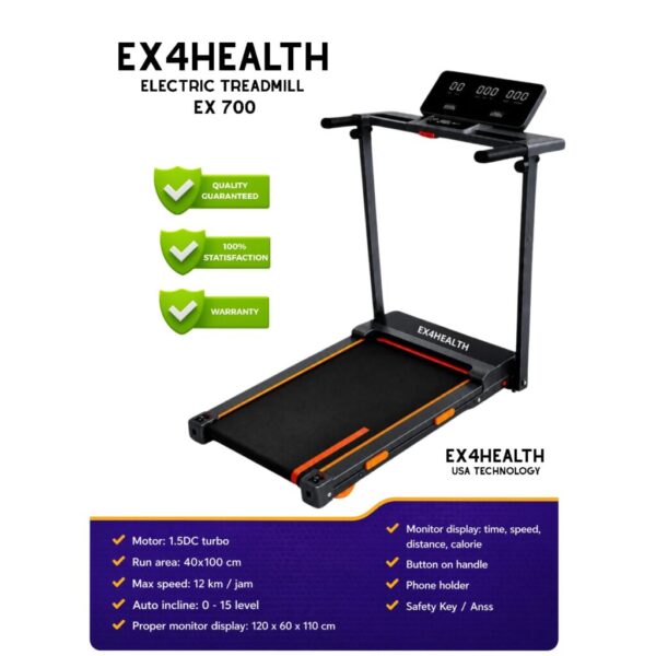ELECTRIC TREADMILL EX4HEALTH EX-700